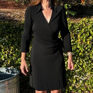 Diane Von Furstenberg maternity black wrap dress